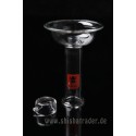 KAYA Shisha Glas-Einlochkopf mit Glas-Mod