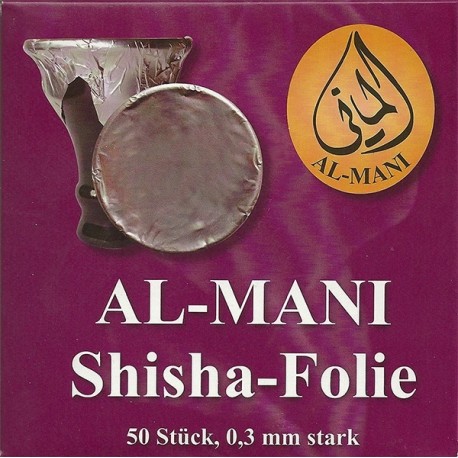Al Mani Shisha-Folie 50 Blatt 0,03mm ungelocht
