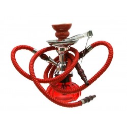 Shisha 23cm rot 2 Schlauch