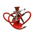 Shisha 23cm rot 2 Schlauch