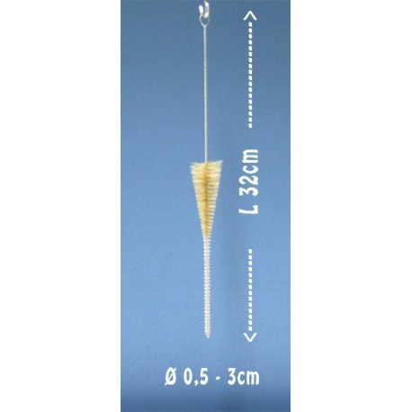 Reinigungsbürste Naturfaser 0,5-3 cm konisch Gesamtlänge ca. 33 cm