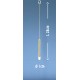 Reinigungsbürste schmal mit Wollschopf Länge 31 cm