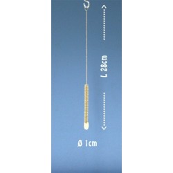 Reinigungsbürste schmal mit Wollschopf Länge 31 cm