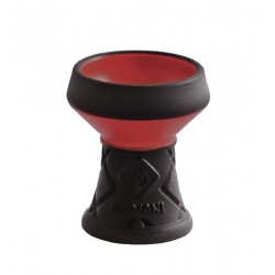 Al-Mani Shisha Steinkopf Opal-Edition 4 Loch Black Red