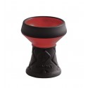 Al-Mani Shisha Steinkopf Opal-Edition 4 Loch Black Red