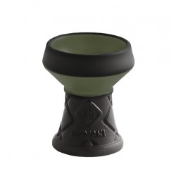 Al-Mani Shisha Steinkopf Opal-Edition 4 Loch Black Green