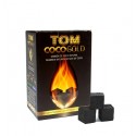 Tom Coco Gold 1 kg Coconut Charcoal 72 Cubes 25x25x25 mm