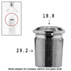 DUD Shisha Adapter 29.2 - 18.8er Schliff Silver