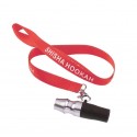 Shisha Hookah Hygienemundstück Edelstahl mit Silikonadapter und Umhängeband Red