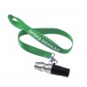 Shisha Hookah Hygienemundstück Edelstahl mit Silikonadapter und Umhängeband Green