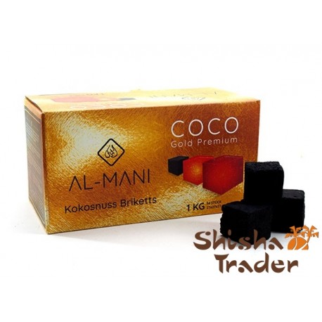 Al-Mani Coco Gold Premium Kokos Shishakohle 1kg