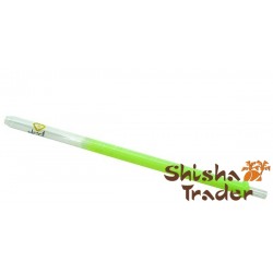 AL-MANI Shisha Mundstück Glas Neon Green n White 40cm