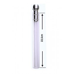 Kaya Shisha PNX 590 Brass Ersatz Glas-Tauchrohr inkl. Verbinder 22,5 cm