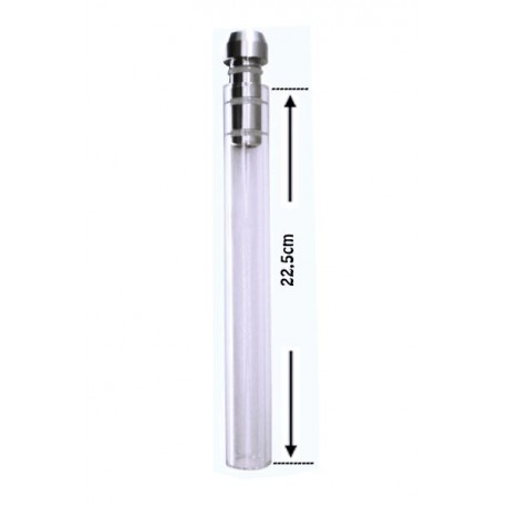 Kaya Shisha PNX 590 Brass Ersatz Glas-Tauchrohr inkl. Verbinder 22,5 cm