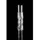 Kaya Ersatz Glasrauchsäule Shift Swirl Clear