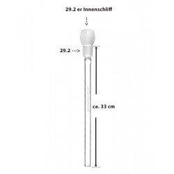 Kaya Shisha La Coppa Ersatz Glas-Tauchrohr 33 cm