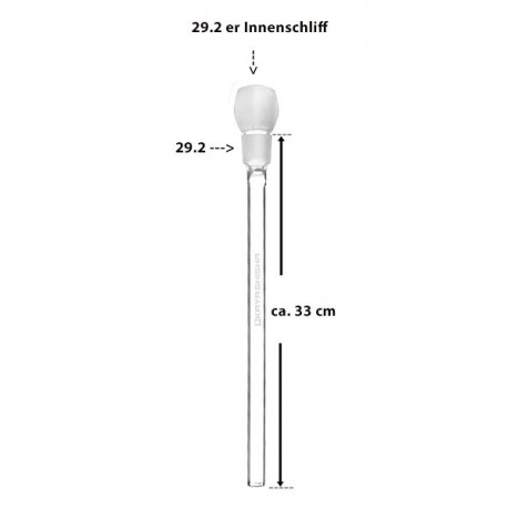 Kaya Shisha La Coppa Ersatz Glas-Tauchrohr 33 cm