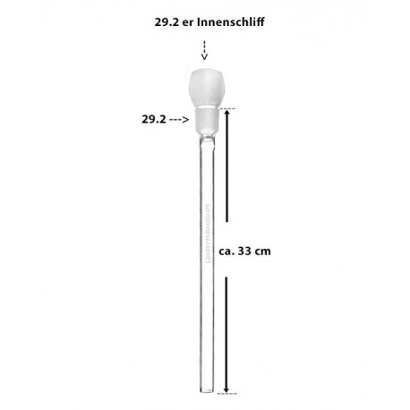 Kaya Shisha La Coppa Ersatz Glas-Tauchrohr 33 cm