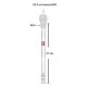 Kaya Shisha La Coppa Ersatz Glas-Tauchrohr Diffusor 37 cm