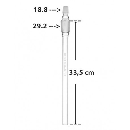 Kaya Shisha La Coppa V2 Ersatz Glas-Tauchrohr 33,5 cm