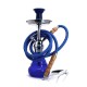 Shisha 35 cm Rauchsäule u. Glas mit Schraubgewinde Blue