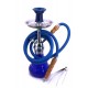 Shisha 35 cm Rauchsäule u. Glas mit Schraubgewinde Blue