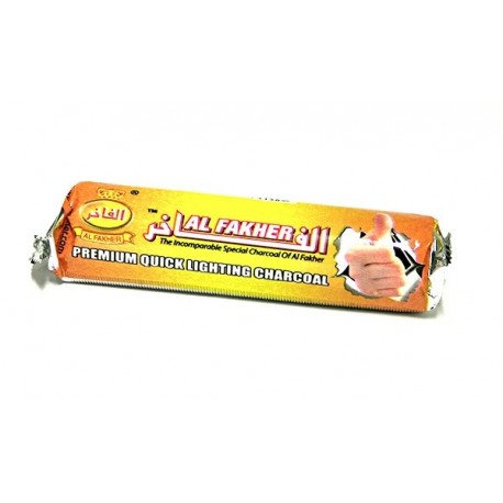 Al Fakher selbstzündende Kohle Ø 33 mm Rolle 10 Stk.